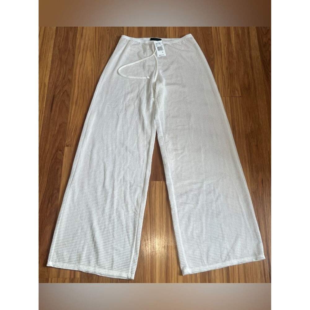 Jordan Taylor Mesh Swim Cover-Up Pants White Size S